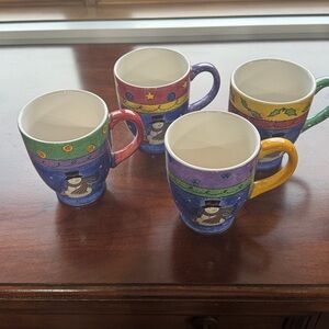 SANGO Sweet Shoppe Christmas Set of 4 Mugs